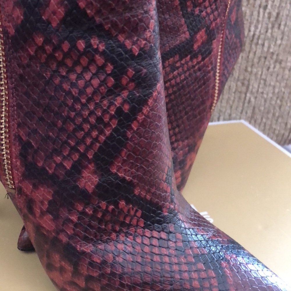 Michael Kors Red Ankle Booties - Picture 5 of 6